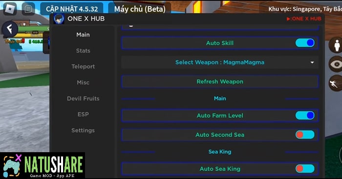 Script King Legacy Update 4.66 (Auto Farm, Raid, Teleport, NPC)